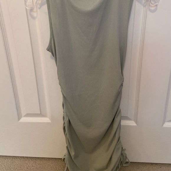 SHEIN Drawstring Ruched Side Rib-knit Dress - Picture 8 of 8